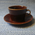 Arabia Kilta kahvikuppi ruskea
