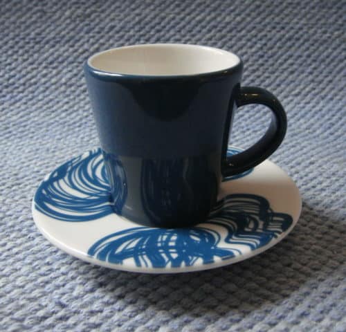 Iittala Aika Graphics espressokuppi sininen.