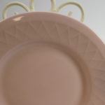 Arabia Sävyposliini lautanen rosa 17 cm
