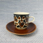 Arabia Kara kahvkuppi ruskea