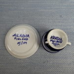 Arabia Paju teekuppi sinivalkoinen ND-malli