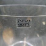 Pyöreä lasipurkki, kirkas, Arabia tarra