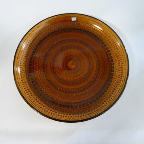 Kastehelmi lautanen, 25 cm, ruskea