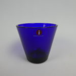 Iittala Kartio snapsilasi 7 cl sininen Kaj Franck.