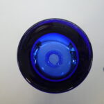 Riihimäen lasi Tulppaani maljakko 1514 sininen